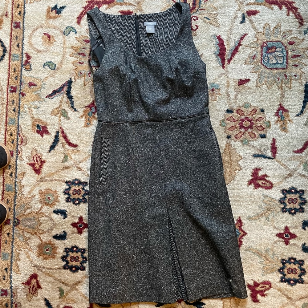 Grey tweed Ann Taylor dress
